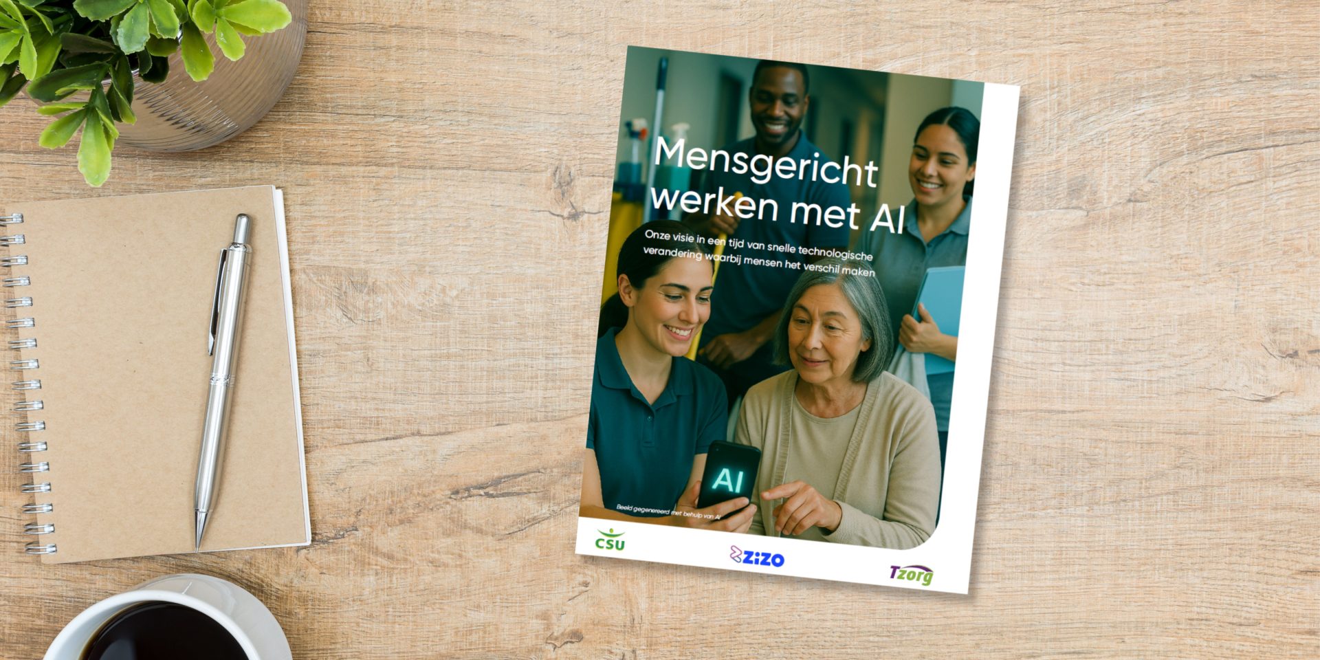 Mensgericht werken met AI